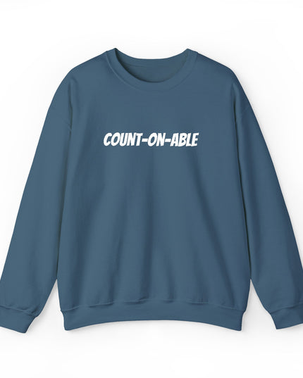 "Count-on-able" Unisex Embroidered Sweatshirt