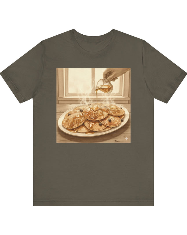 "Pancakes with Syrup" Unlimited 256 Unisex Jersey Short Sleeve Tee