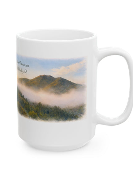 "Mount Tamalpais, Mill Valley, California" Ceramic Mug, (11oz, 15oz)