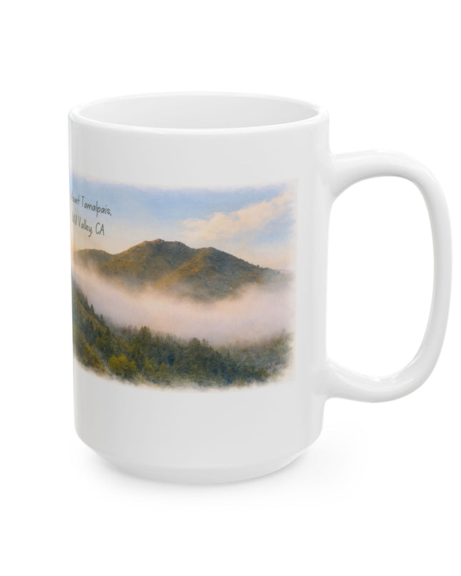 "Mount Tamalpais, Mill Valley, California" Ceramic Mug, (11oz, 15oz)