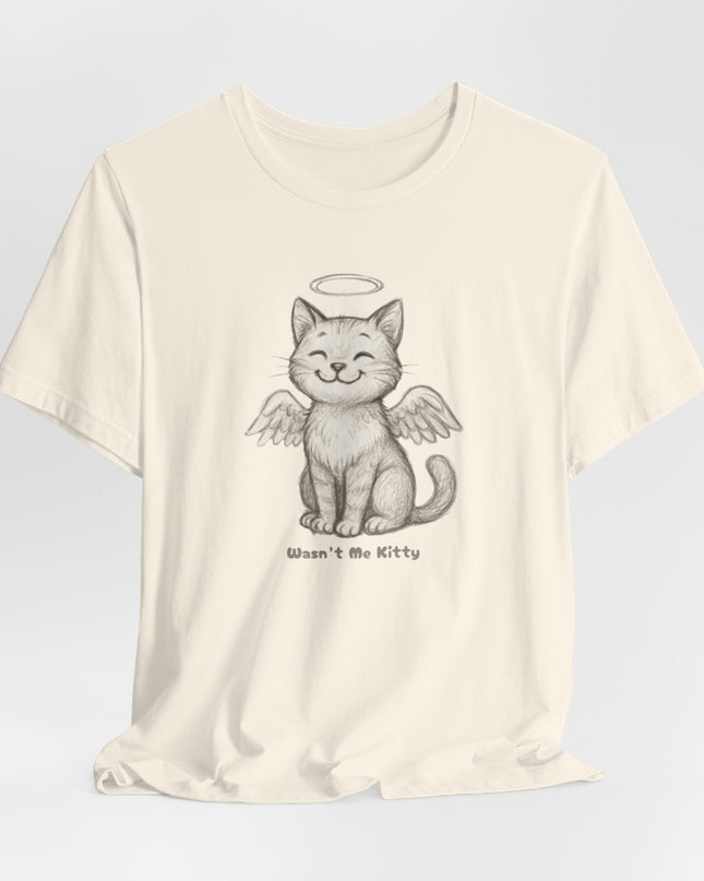 "Wasn't Me Kitty" Unisex Jersey Short Sleeve Tee