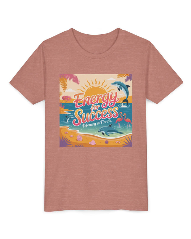 "February in Florida, Energy for Success" Youth Short Sleeve Tee