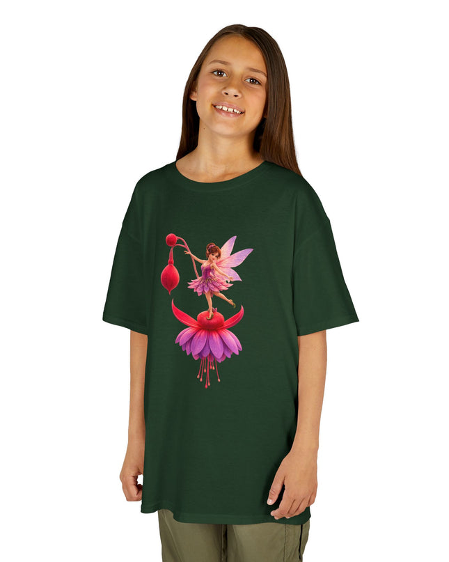 "Fuchsia Fairy" Kids Heavy Cotton Tee