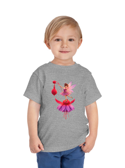 "Fuchsia Fairy" Toddler Short Sleeve Tee