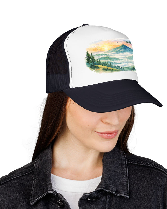 "Marin County, Where the Hills Meet the Sky" Foam Trucker Hat