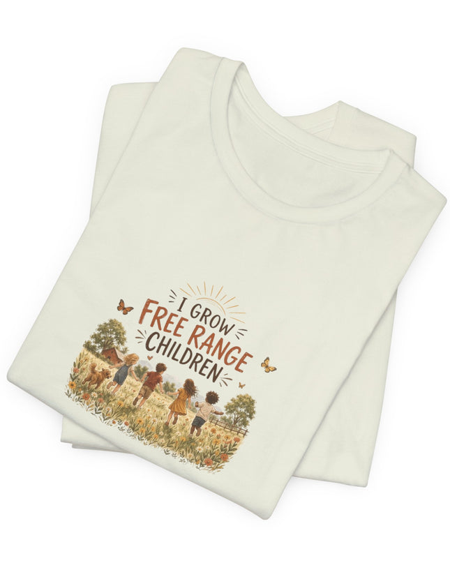 "I Grow Free Range Children" Unisex Jersey Cotton Tee