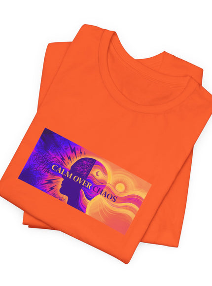 "Calm Over Chaos- Vivid" Unisex Jersey Short Sleeve Tee