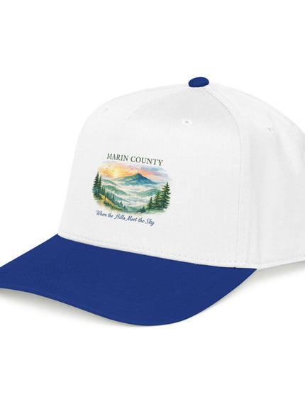 "Marin County, Where the Hills Meet the Sky" Mid Profile Baseball Cap