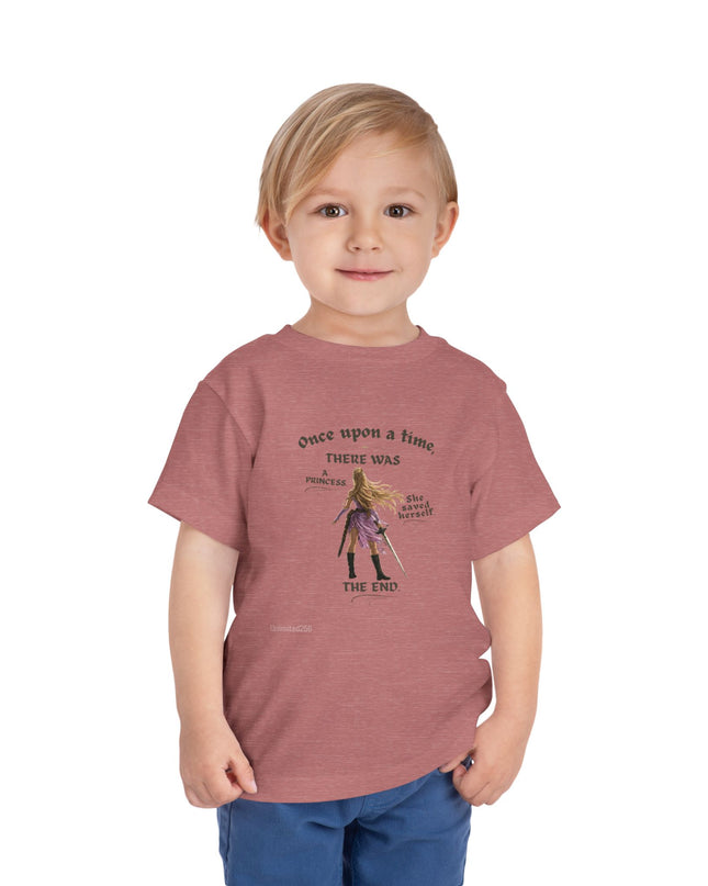 "She Saved Herself" Toddler Short Sleeve Tee