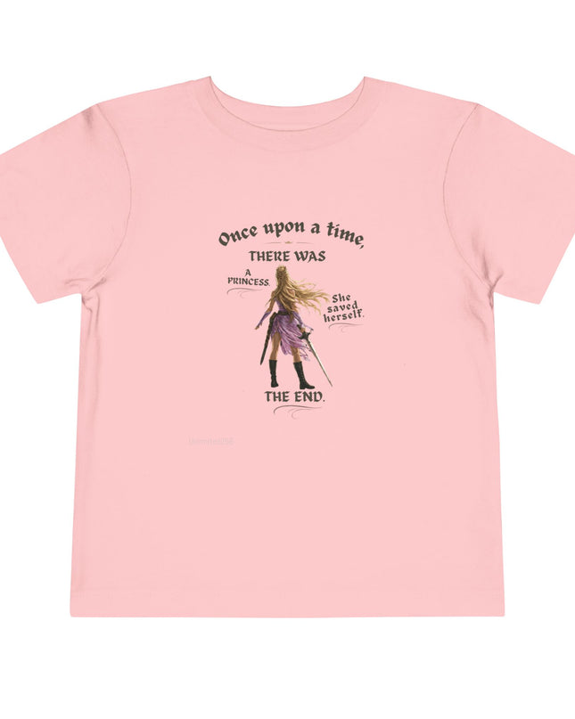"She Saved Herself" Toddler Short Sleeve Tee