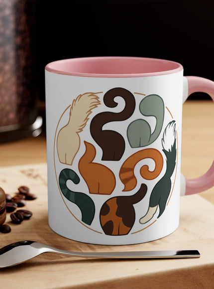 "Cat Tails" Accent mug