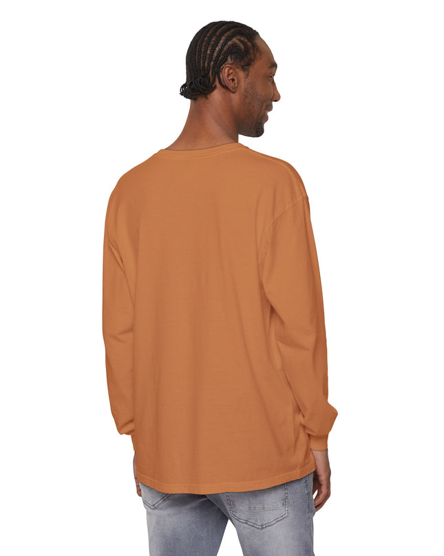"Be the Rainbow in Someone's Dark Cloud" Unisex Garment-dyed Long Sleeve T-Shirt