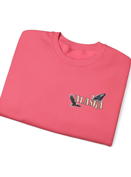 "Alaska" (Ink front and back) Unisex Heavy Blend Crewneck Sweatshirt
