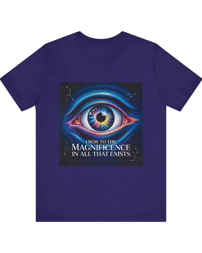 "I Bow to the Magnificence in all that Exists" Men's and Women's Jersey Short Sleeve Tee