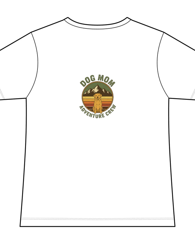 "Dog Mom" Women's Relaxed Jersey Short Sleeve V-Neck Tee