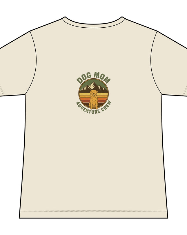 "Dog Mom" Women's Relaxed Jersey Short Sleeve V-Neck Tee