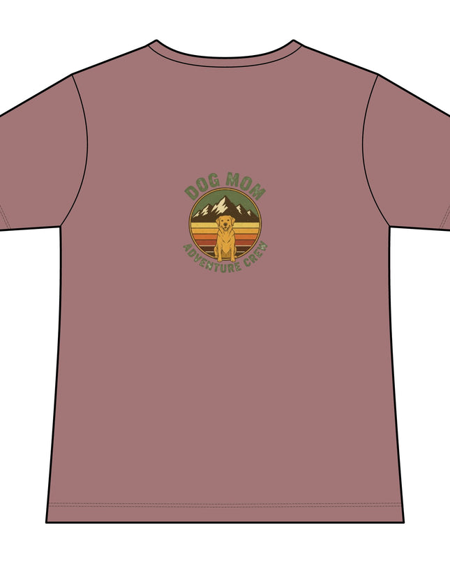 "Dog Mom" Women's Relaxed Jersey Short Sleeve V-Neck Tee