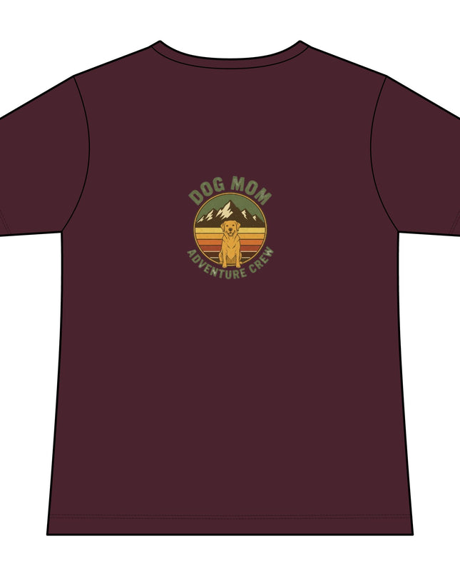 "Dog Mom" Women's Relaxed Jersey Short Sleeve V-Neck Tee