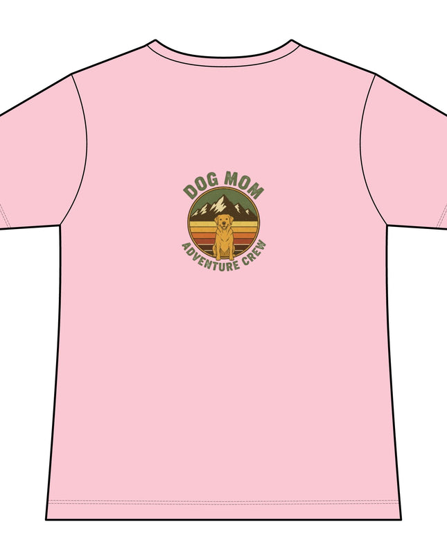 "Dog Mom" Women's Relaxed Jersey Short Sleeve V-Neck Tee