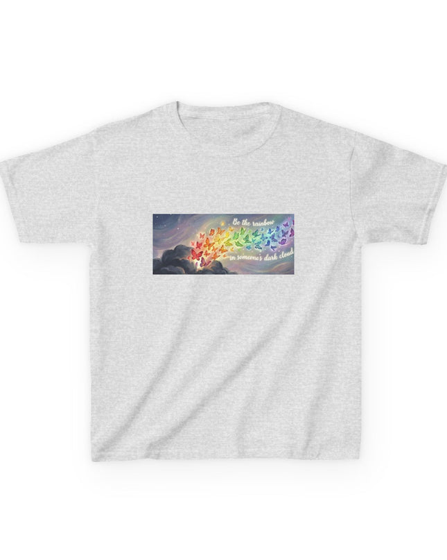 "Be the Rainbow in Someone's Dark Cloud" Kids Heavy Cotto Tee