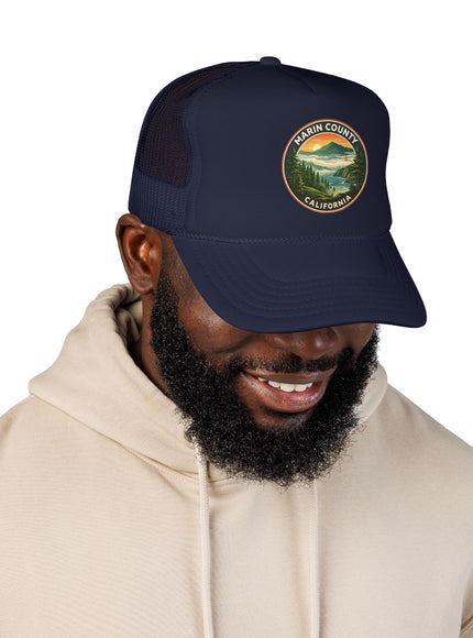 "Marin County, Above the Fog" Foam Trucker Hat