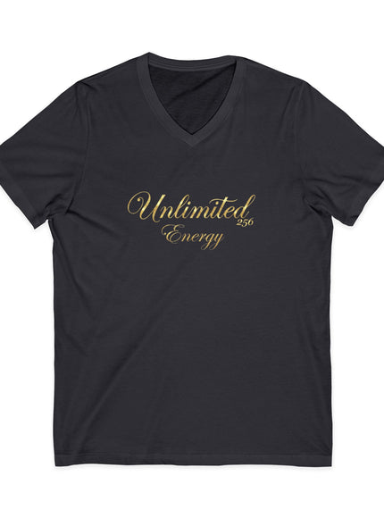 "Unlimited 256 Energy" Unisex Jersey Short Sleeve V-Neck Tee