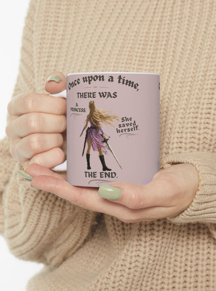 "She Saved Herself" Ceramic Mug, (11oz, 15oz)