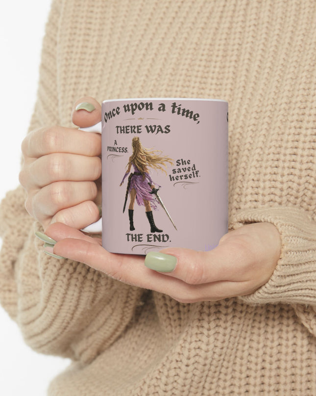 "She Saved Herself" Ceramic Mug, (11oz, 15oz)