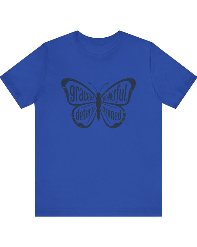 "Butterfly with Words" Unisex Jersey Short Sleeve Tee