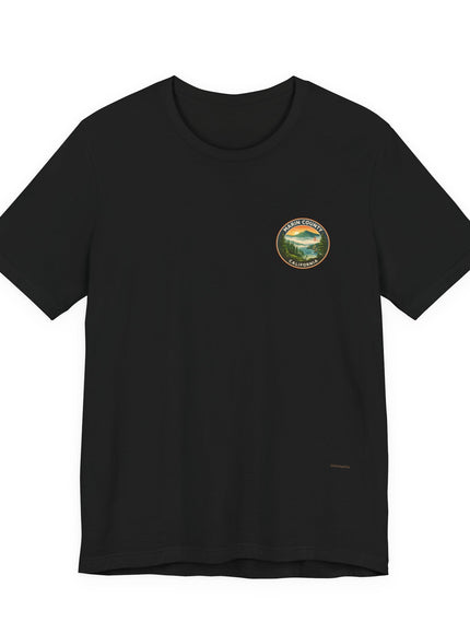 "Marin County - Above the Fog - No Text" (2-sided) Unisex Jersey Short Sleeve Tee