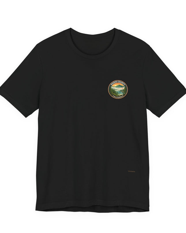 "Marin County - Above the Fog - No Text" (2-sided) Unisex Jersey Short Sleeve Tee