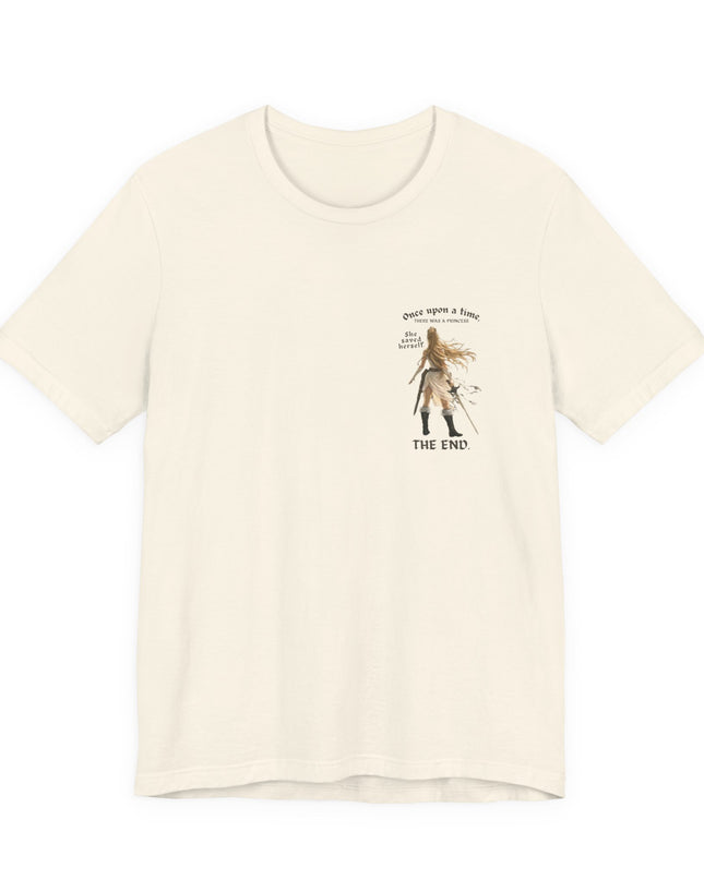 "She Saved Herself" (ink both sides) Unisex Jersey Short Sleeve Tee