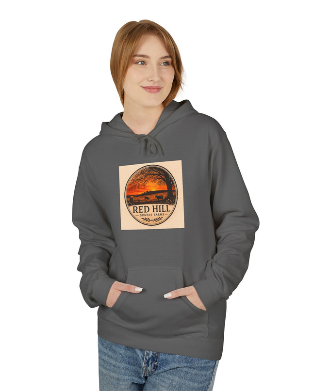 "Red Hill Sunset Farms" Unisex Midweight Softstyle Fleece Hoodie