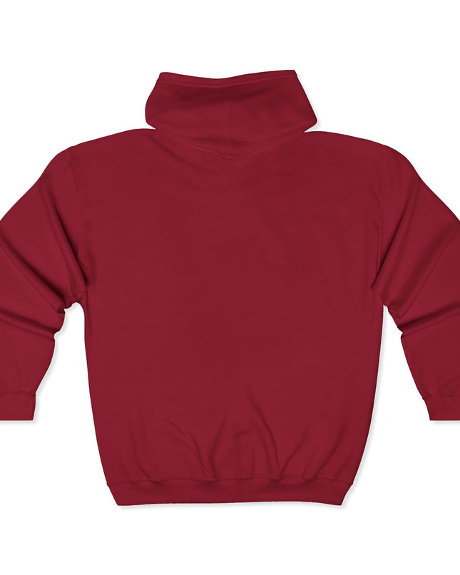 "Mom Strong (White embroidery)" Unisex Heavy Blend Full Zip Hooded Sweatshirt
