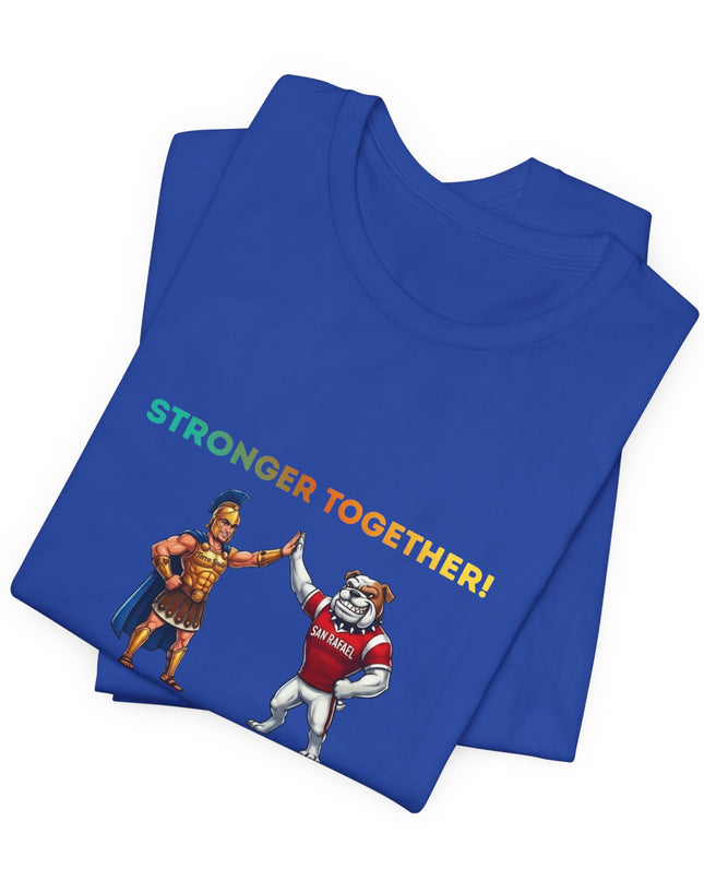 "Stronger Together SR and TL Mascots" Unisex Jersey Short Sleeve Tee
