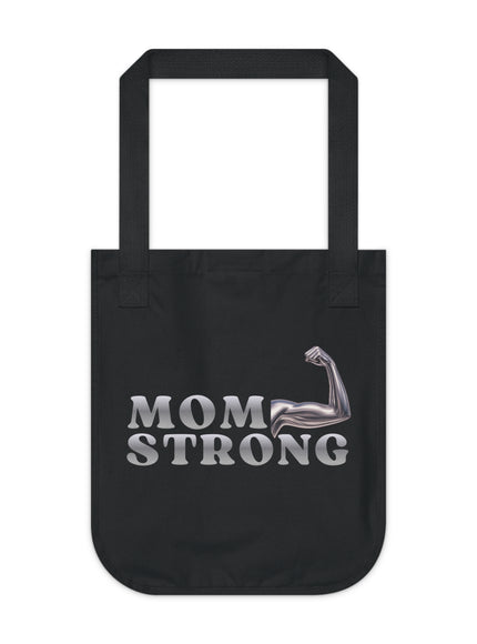 "Mom Strong" Organic Canvas Tote Bag