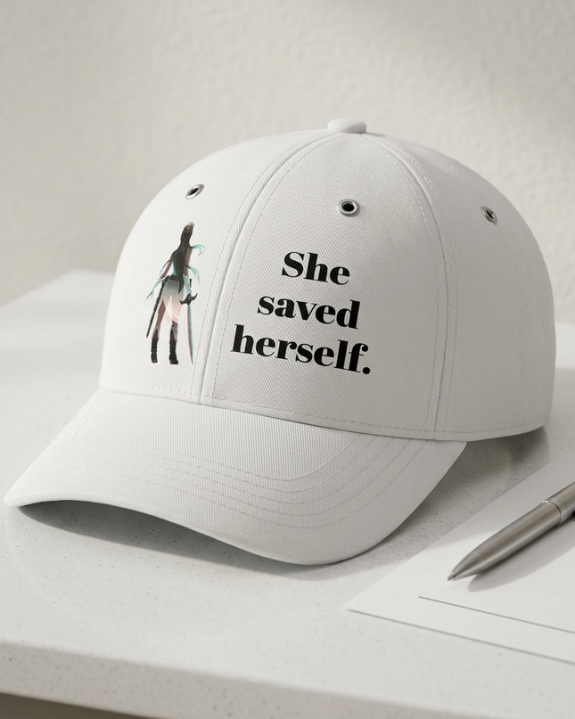 "She Saved Herself" Under Armour Team Blitzing Cap