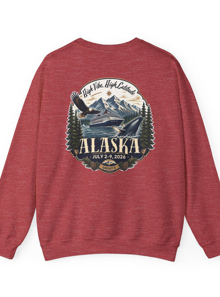 "Alaska" (Ink front and back) Unisex Heavy Blend Crewneck Sweatshirt