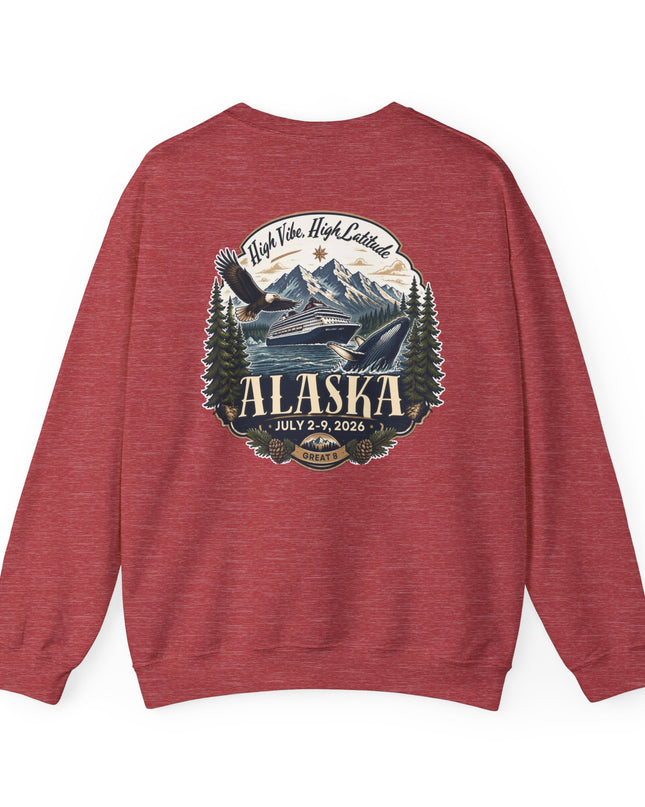 "Alaska" (Ink front and back) Unisex Heavy Blend Crewneck Sweatshirt