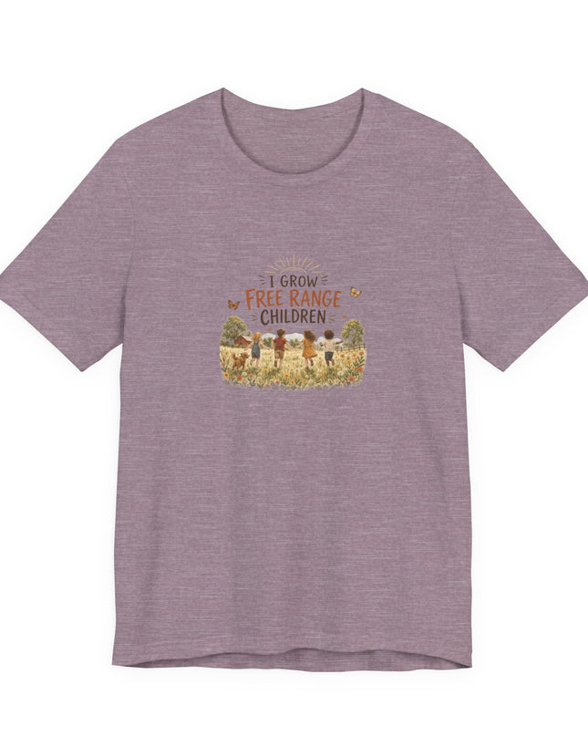"I Grow Free Range Children" Unisex Jersey Cotton Tee