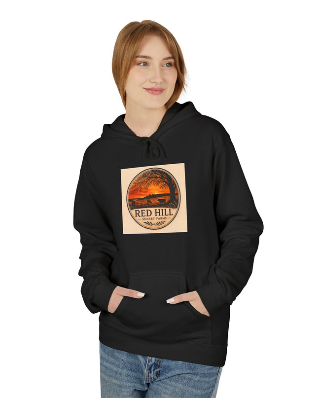 "Red Hill Sunset Farms" Unisex Midweight Softstyle Fleece Hoodie