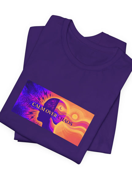 "Calm Over Chaos- Vivid" Unisex Jersey Short Sleeve Tee