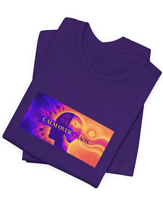 "Calm Over Chaos- Vivid" Unisex Jersey Short Sleeve Tee