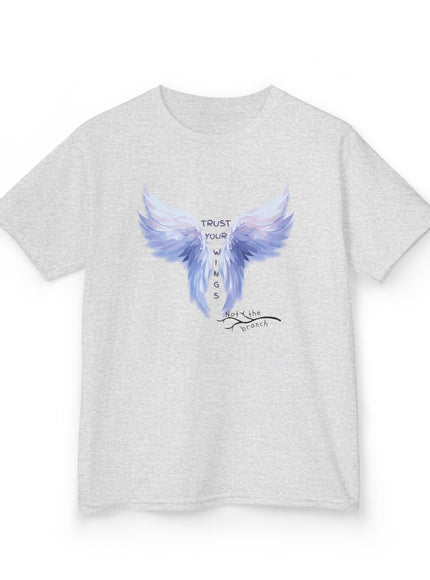 "Trust Your Wings, Not the Branch" Kids Heavy Cotton Tee