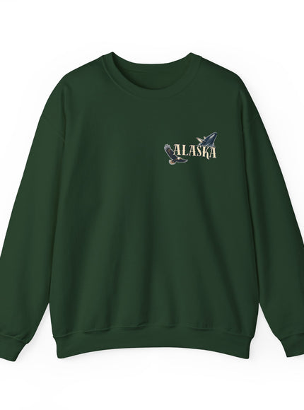 "Alaska" (Ink front and back) Unisex Heavy Blend Crewneck Sweatshirt