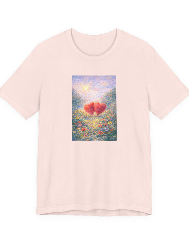 "Valentine's Day - Monet Style" Unisex Jersey Short Sleeve Tee