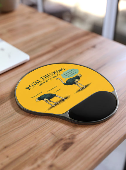 "Ostrich" Mouse Pad With Wrist Rest