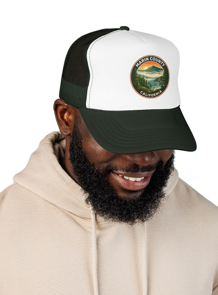 "Marin County, Above the Fog" Foam Trucker Hat