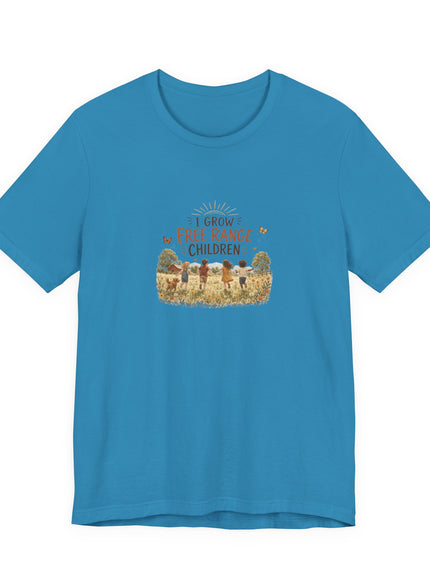 "I Grow Free Range Children" Unisex Jersey Cotton Tee