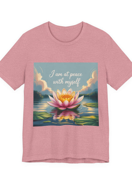 "I am at Peace with Myself" Women's and Men's Jersey Short Sleeve Tee